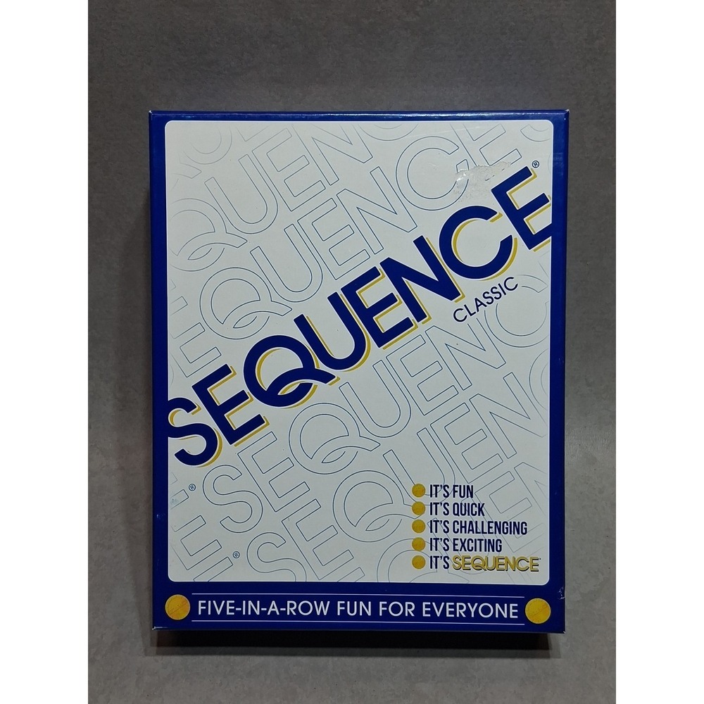 SEQUENCE- Original SEQUENCE Game with Folding Board, Cards and Chips by Jax